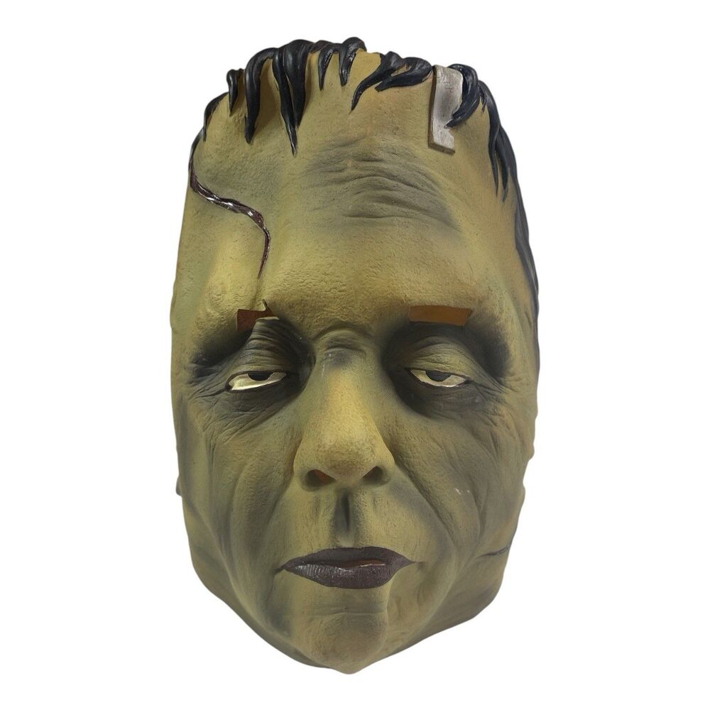 Vintage Paper Magic 1997 Frankenstein Rubber Halloween Mask Costume Monsters